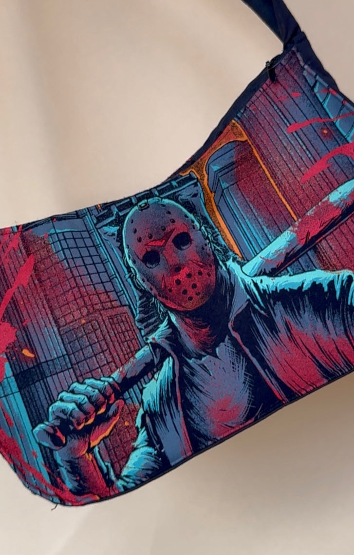 Reworked Friday the 13th shoulder bag sample