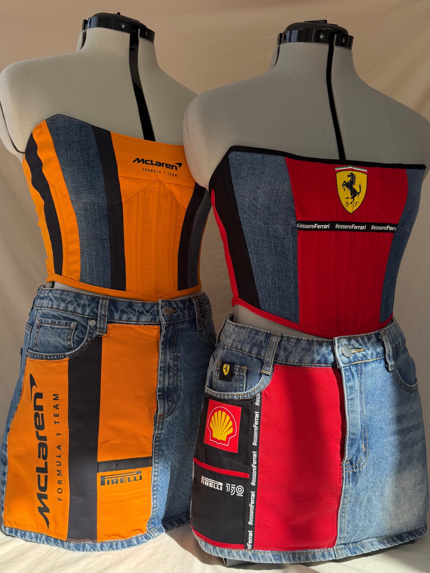 Ferrari Reworked matching denim set - XS-S