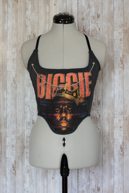 Biggy Reworked cropped back lacing corset - XS