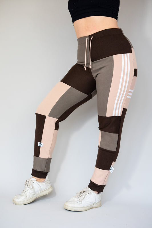 Reworked Adidas Cappuccino Joggers - S