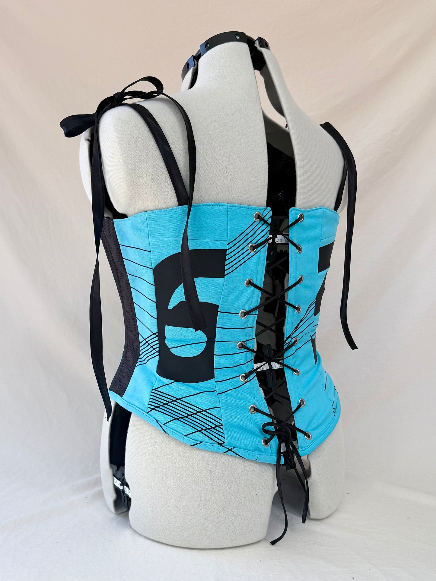 Mercedes Russell Reworked back lacing corset - M-L