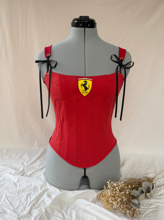 Reworked Ferrari corset -XS/S