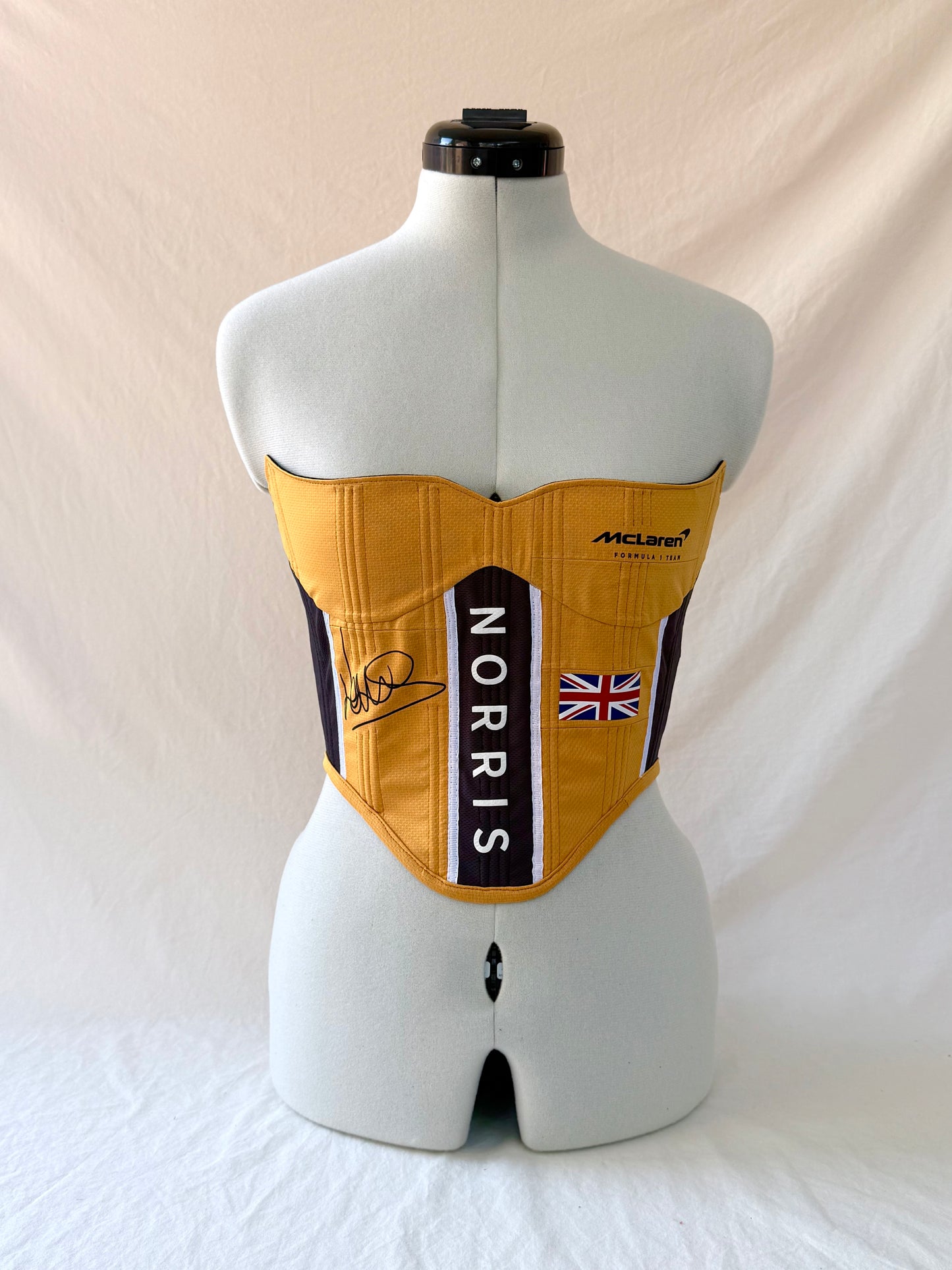 Norris McLaren Reworked cropped back lacing corset - XS-S