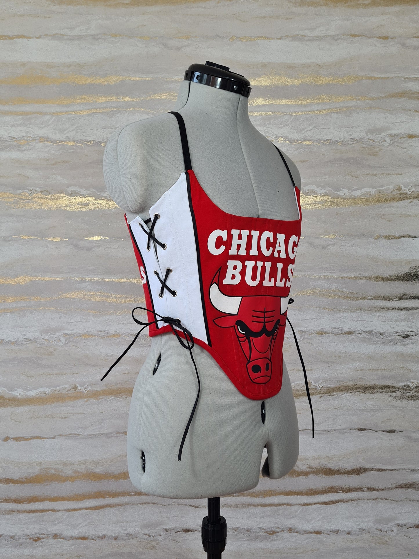 Reworked Bulls back lacing corset - XS/S