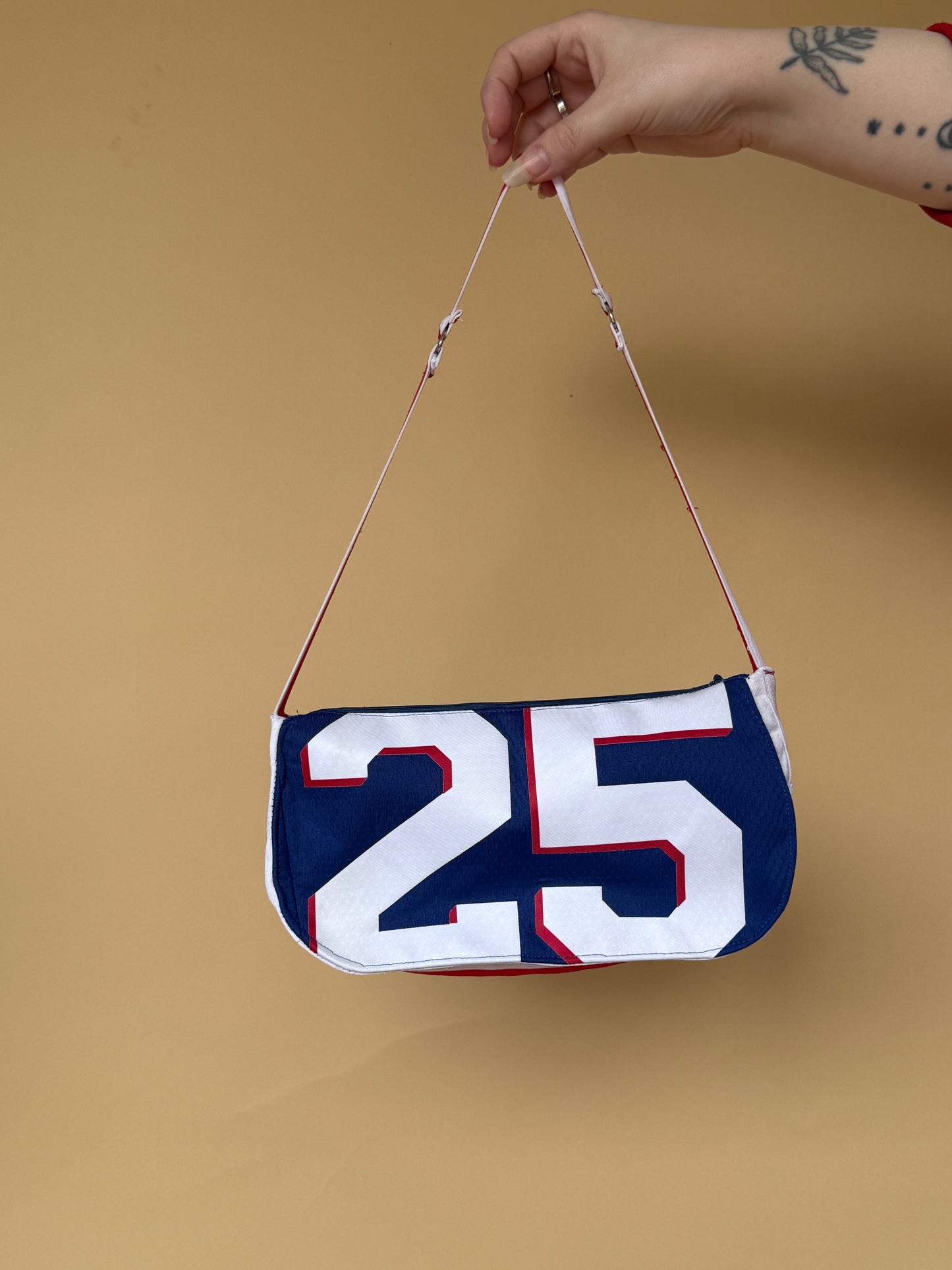 Reworked Philadelphia Phillies cropped back lacing corset - XS/S