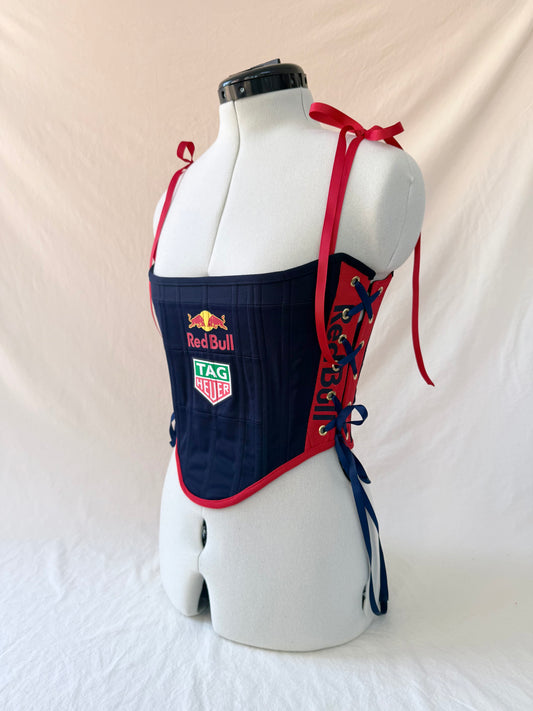 RedBull Reworked cropped side lacing corset -S