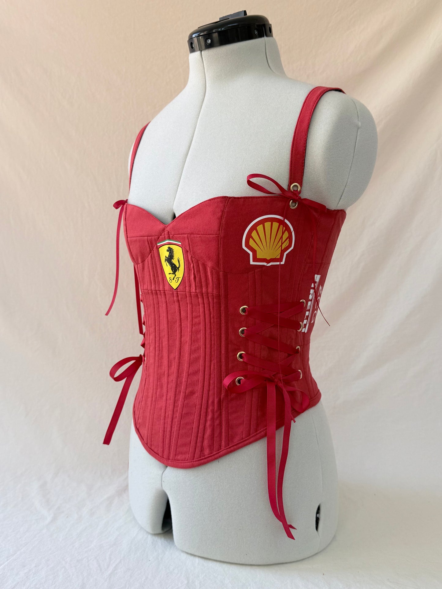 Ferrari Reworked back lacing corset - XS