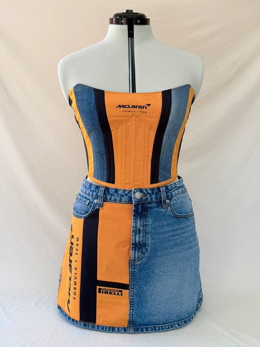 McLaren reworked matching denim set - S