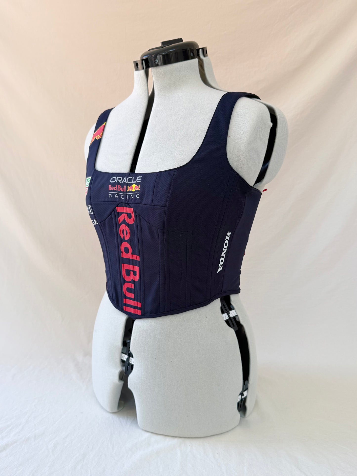 Redbull Reworked back lacing corset - S