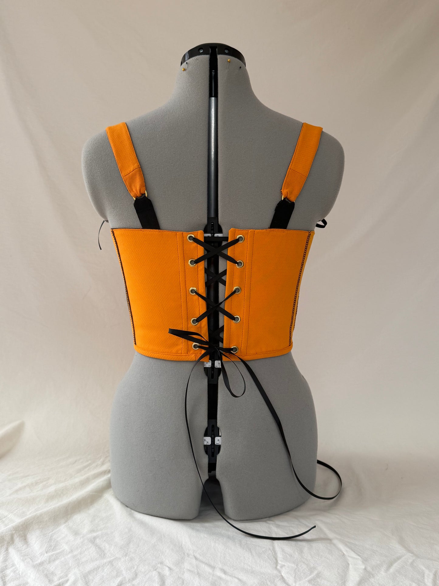 Reworked McLaren cropped exposed seam corset - S