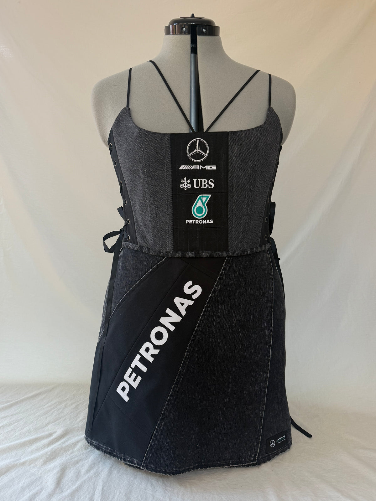 Reworked Mercedes corset and skirt set - S