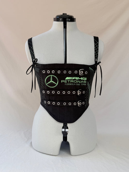 Mercedes Reworked back lacing corset - S