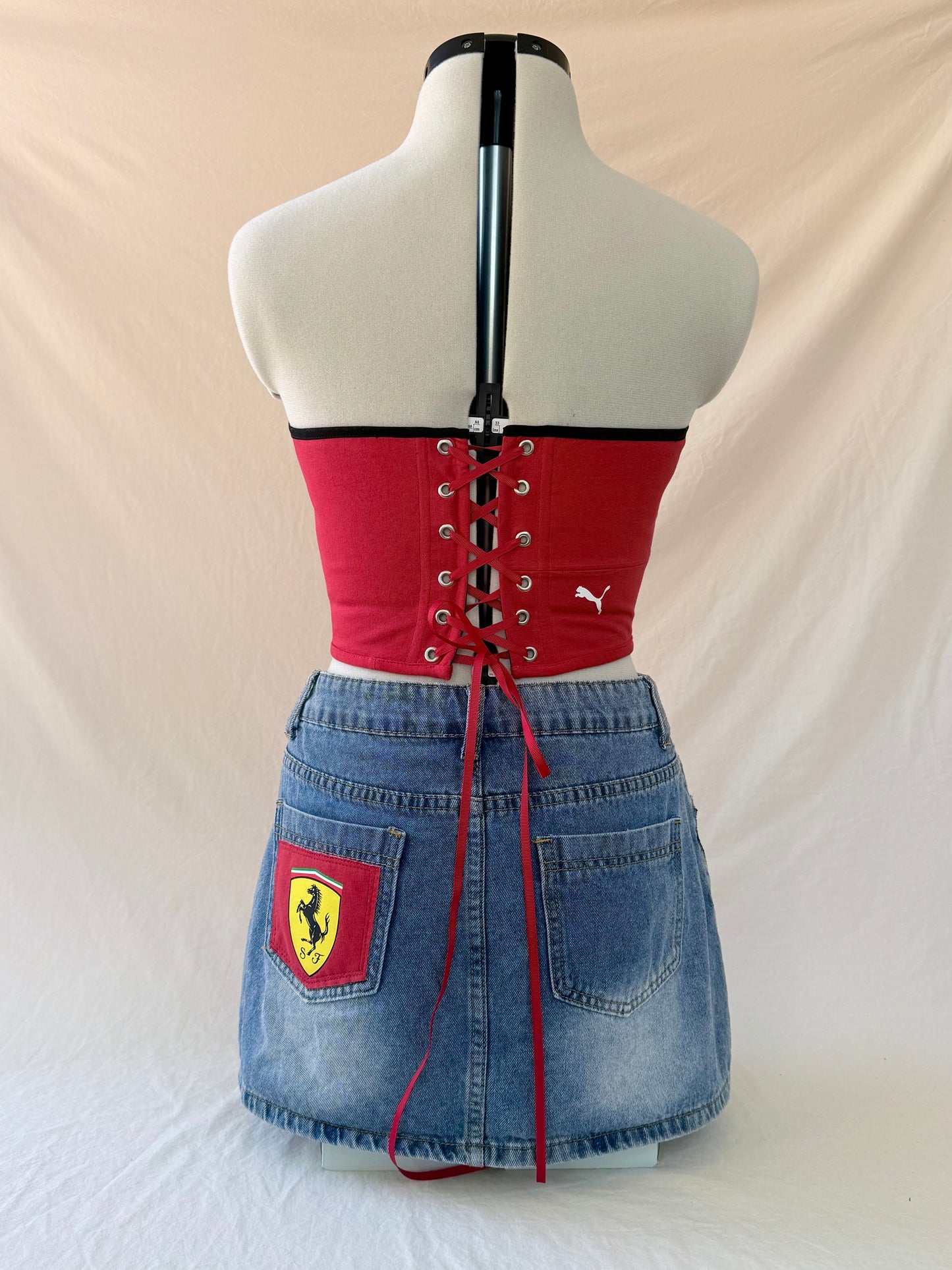 Ferrari Reworked matching denim set - XS-S