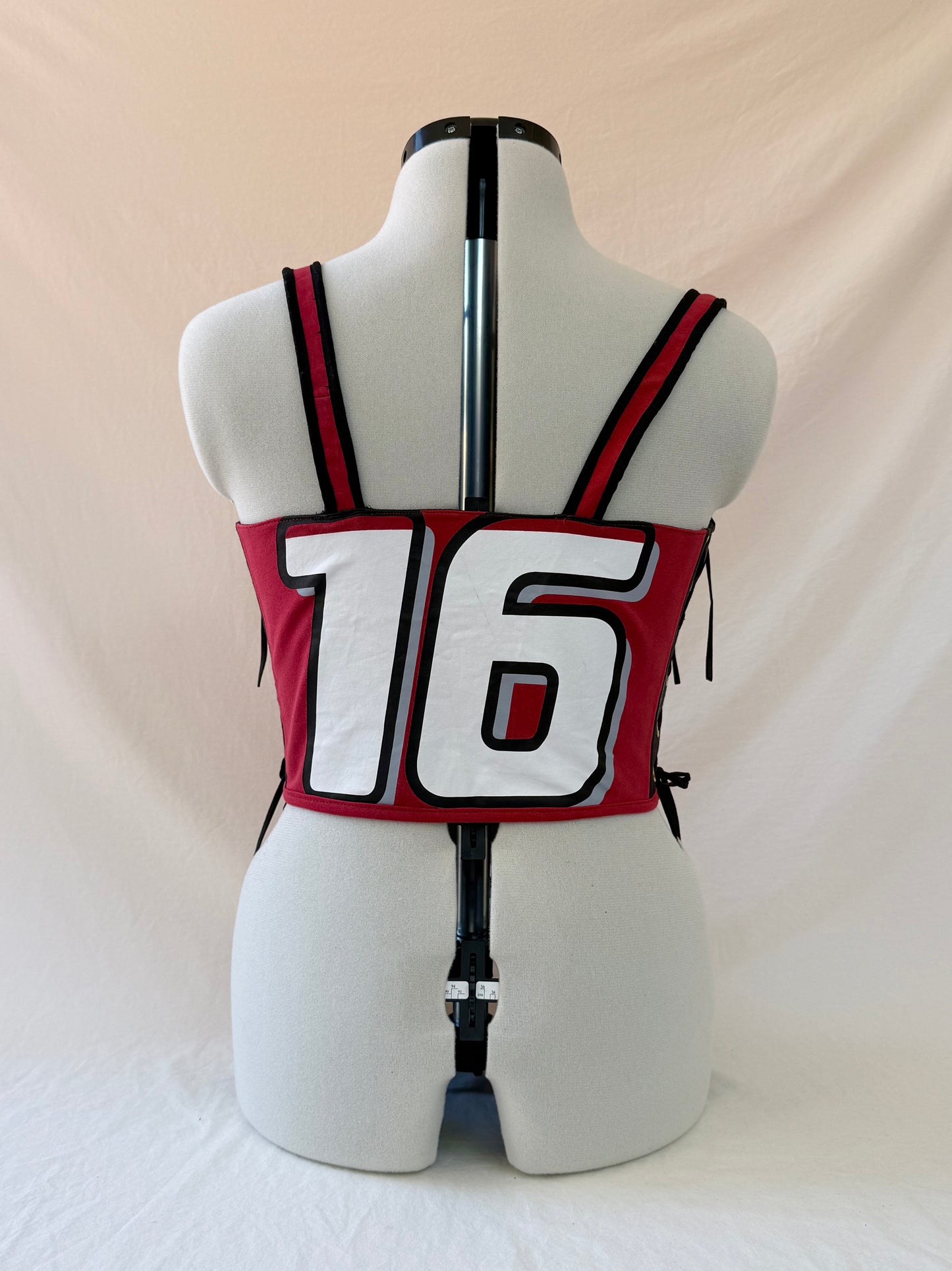 Leclerc Ferrari Reworked front and side lacing corset - M