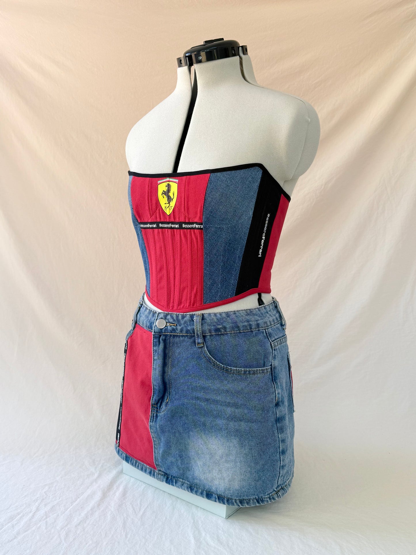 Ferrari Reworked matching denim set - XS-S
