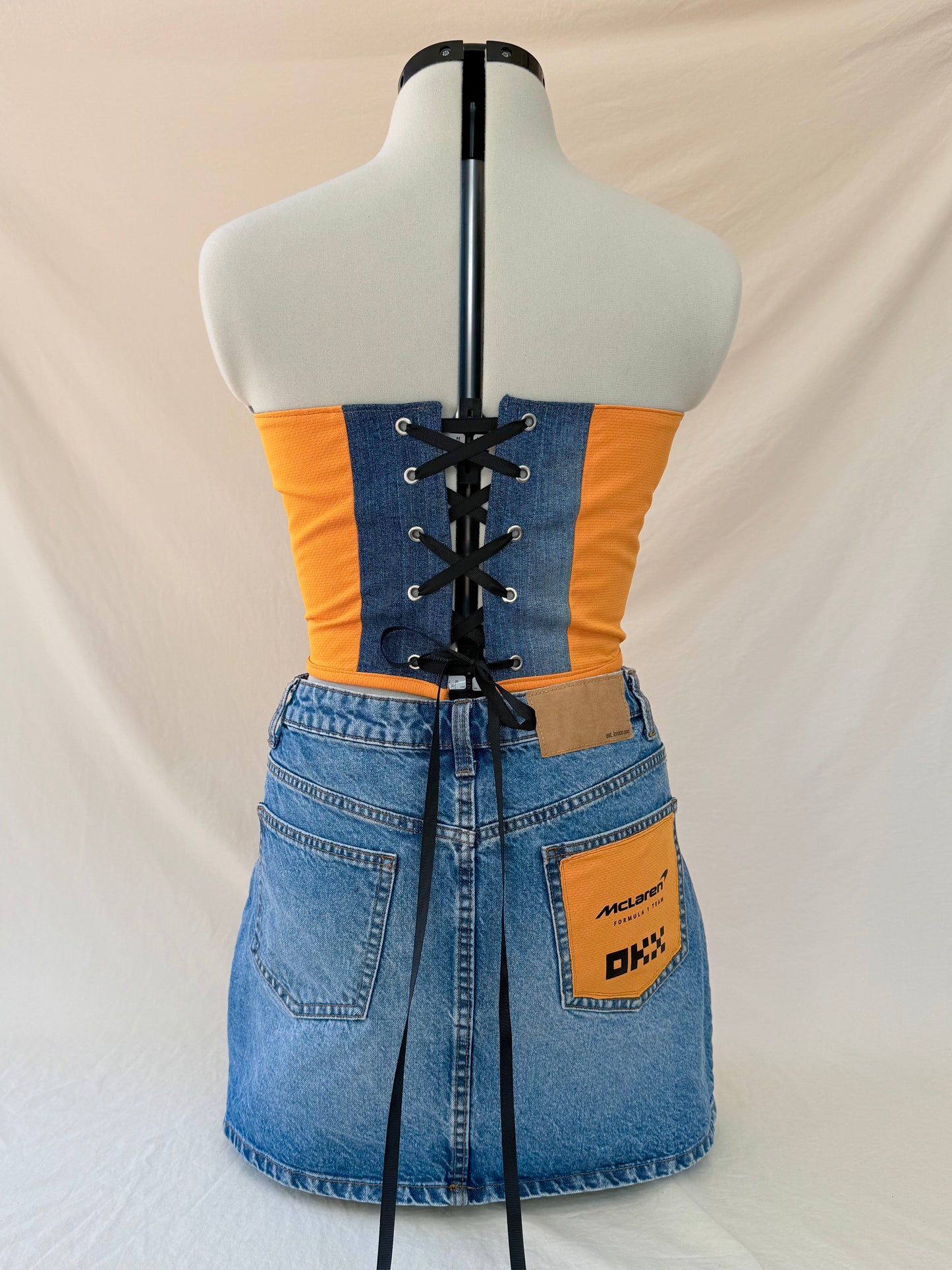 McLaren reworked matching denim set - S