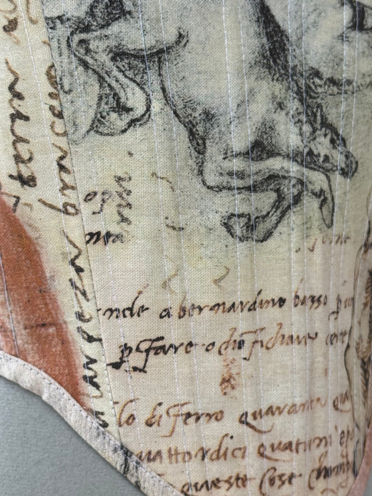 Reworked London Museum cropped back lacing corset - XS/S