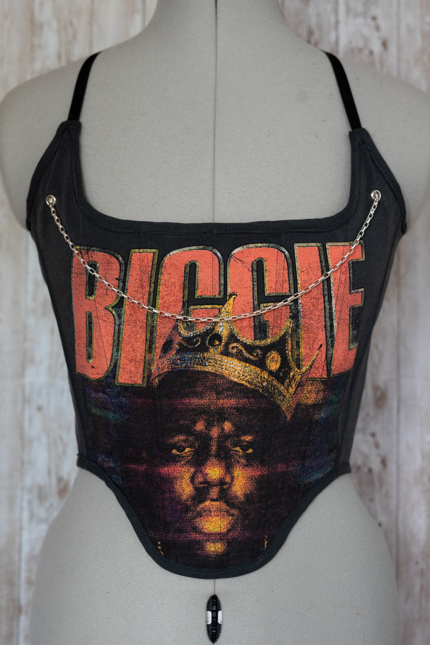 Biggy Reworked cropped back lacing corset - XS