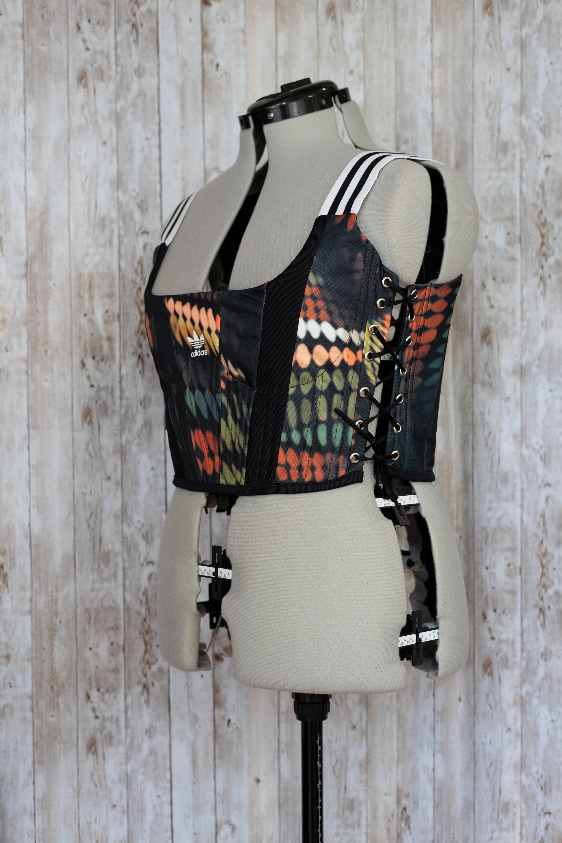 Reworked Adidas cropped side lacing corset -M/L – Skadi Reworked