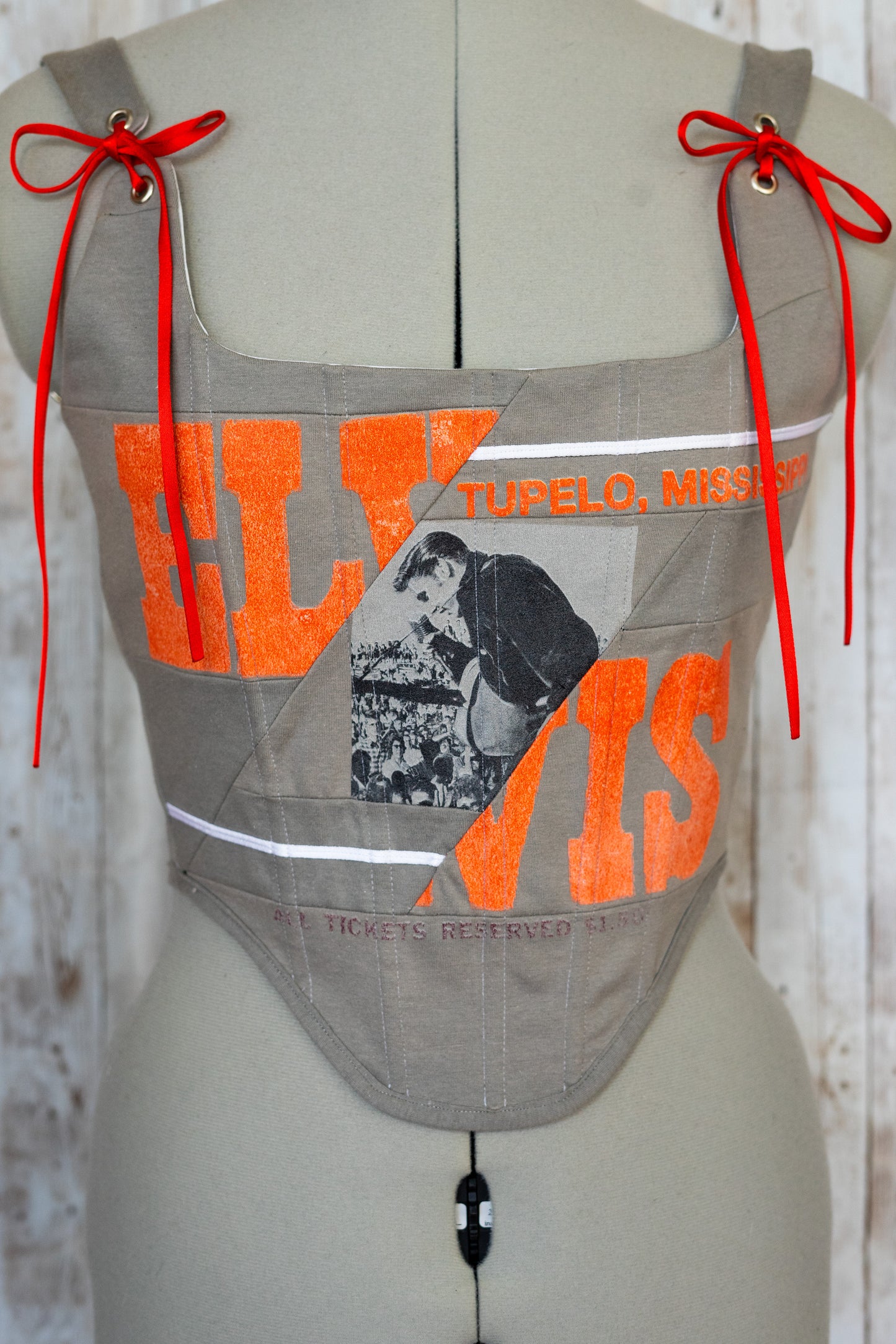 Reworked Elvis cropped back lacing coset XXS