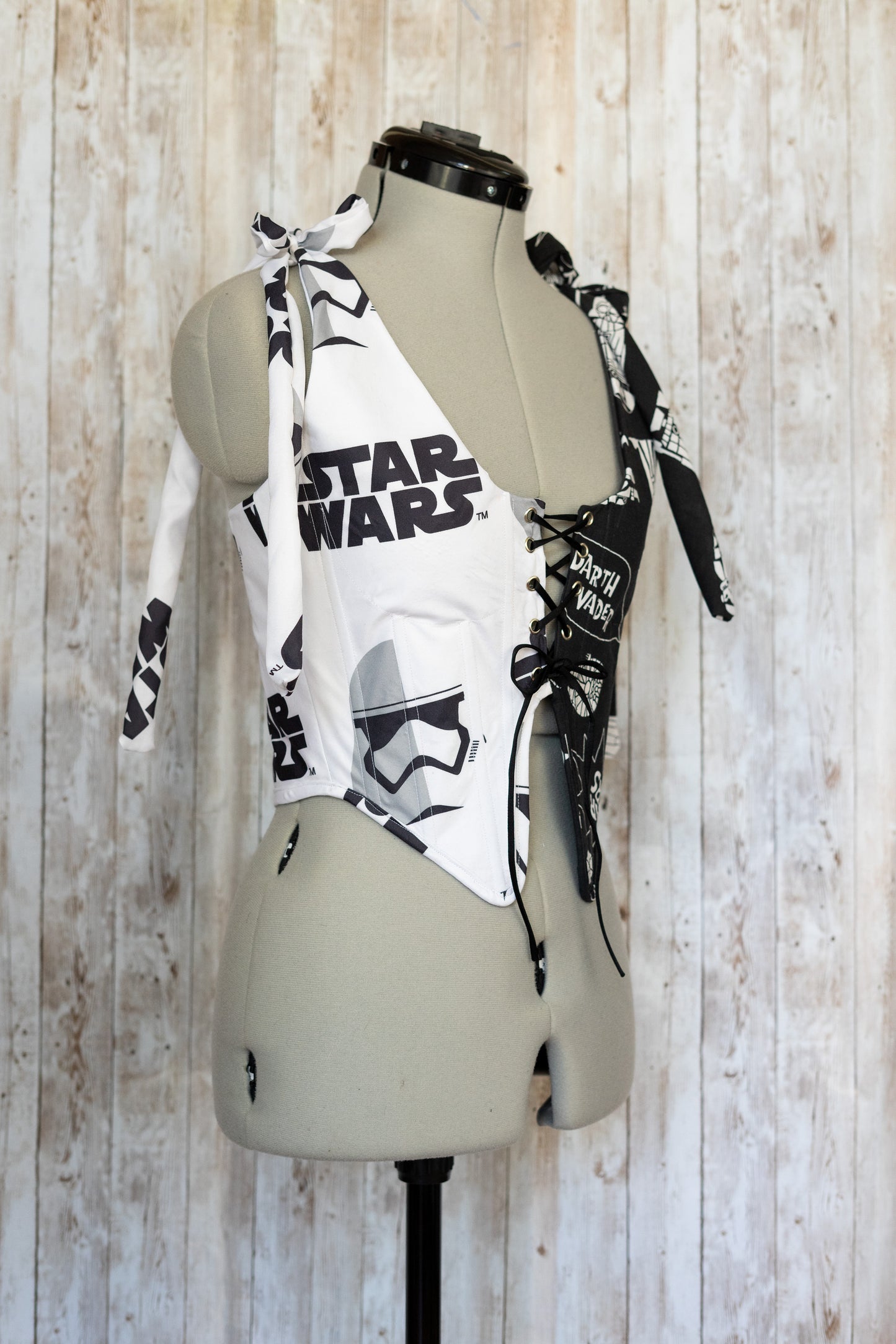 Reworked Star Wars waistcoat corset - XS