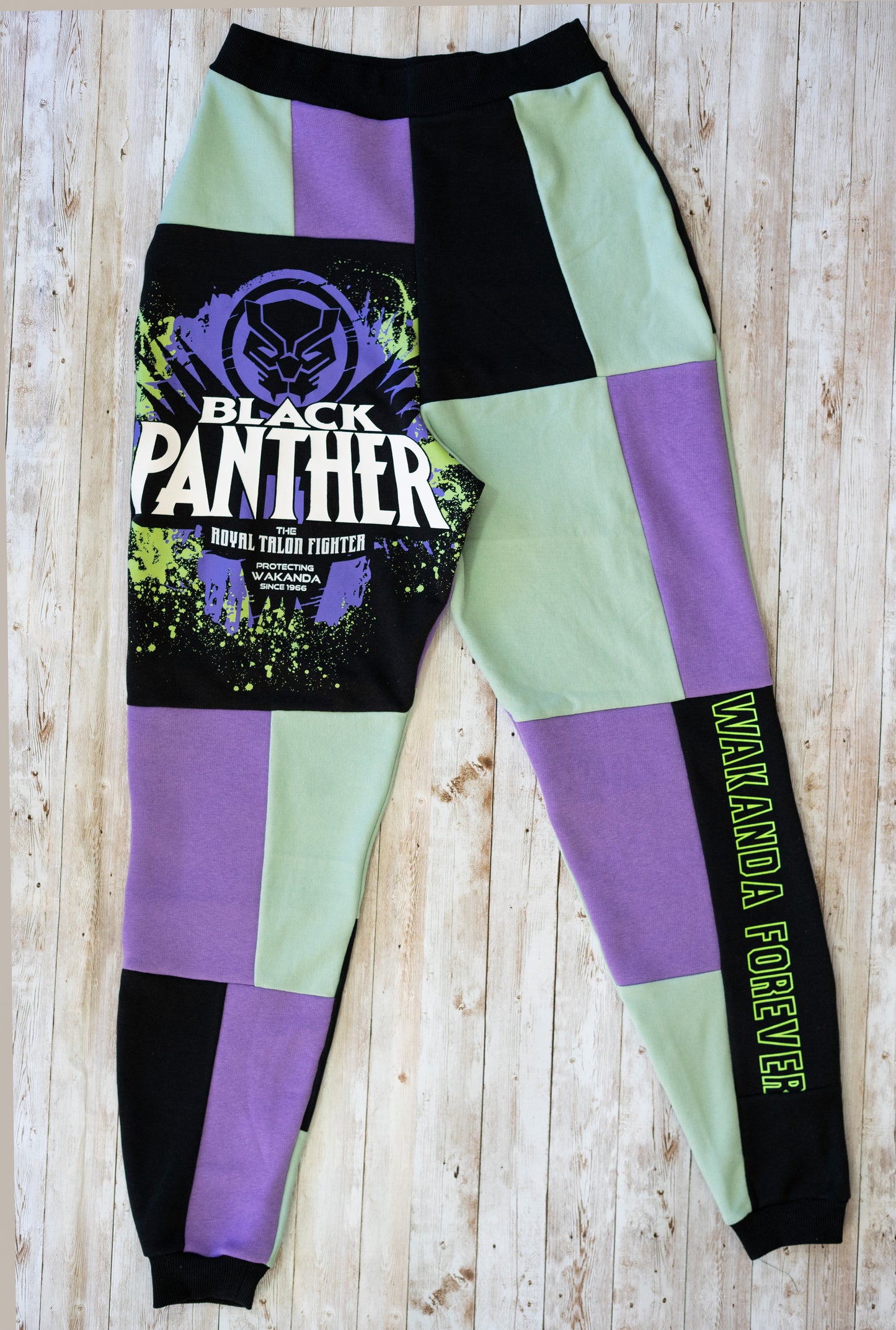 Reworked Black Panther Joggers - S