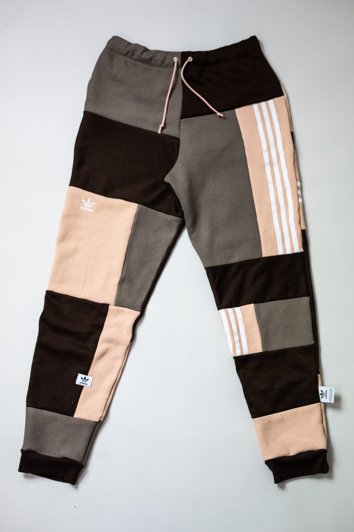 Reworked Adidas Cappuccino Joggers - S