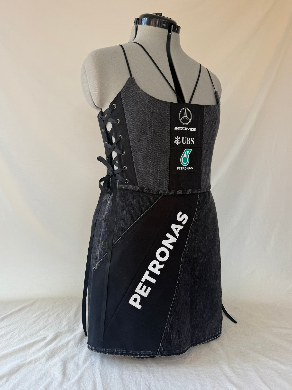 Reworked Mercedes corset and skirt set - S