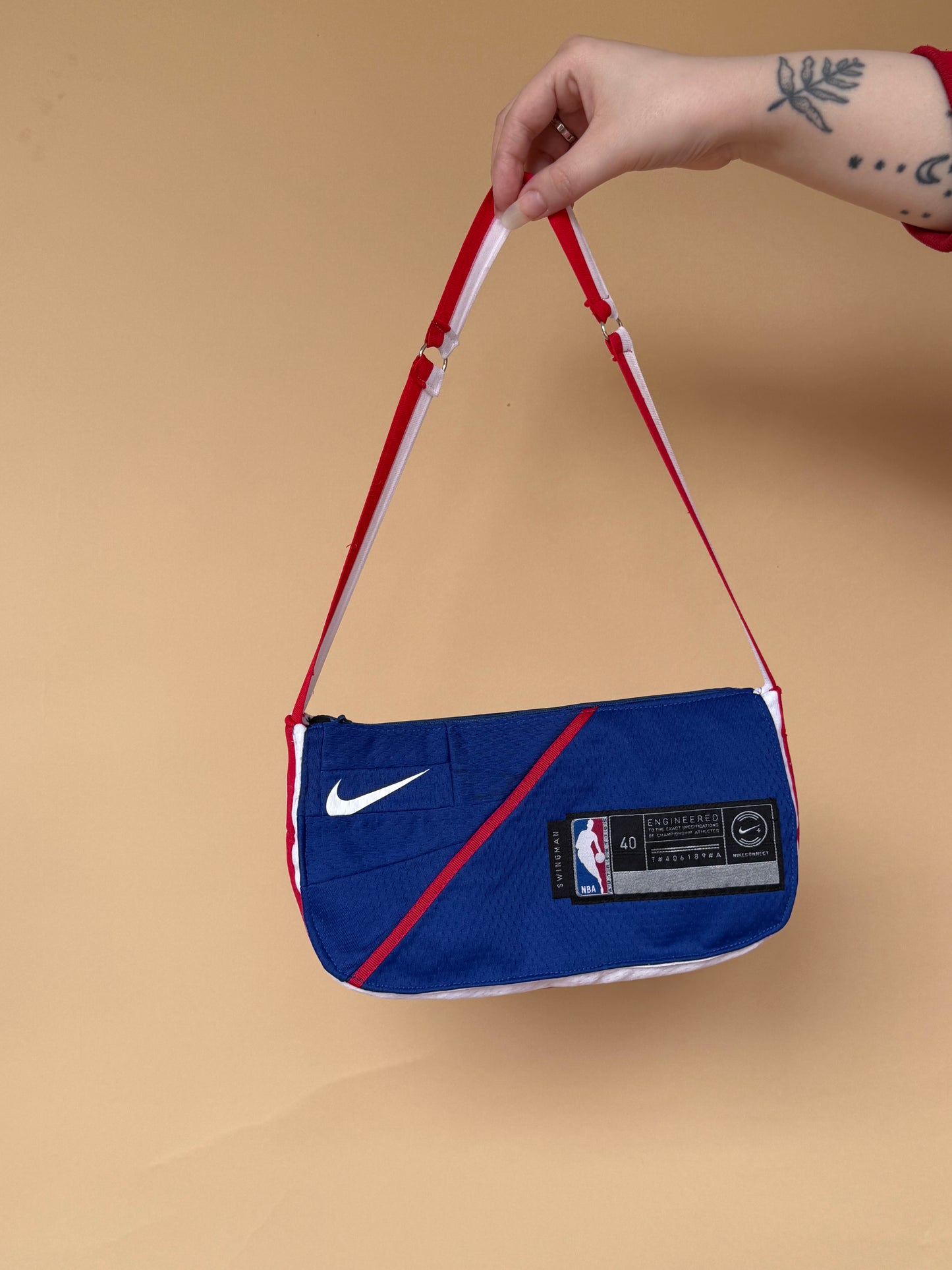 Reworked Philadelphia Phillies cropped back lacing corset - XS/S