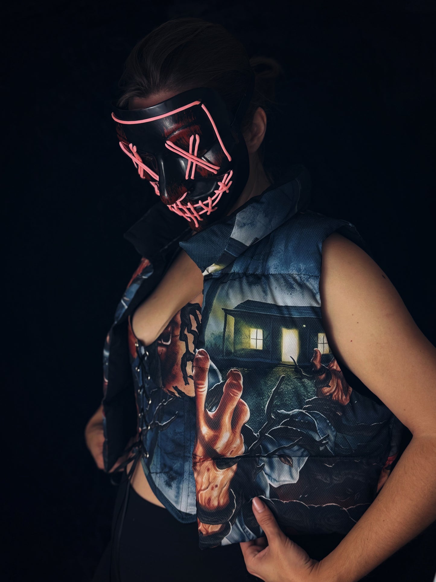 Reworked Evil Dead Puffer Vest