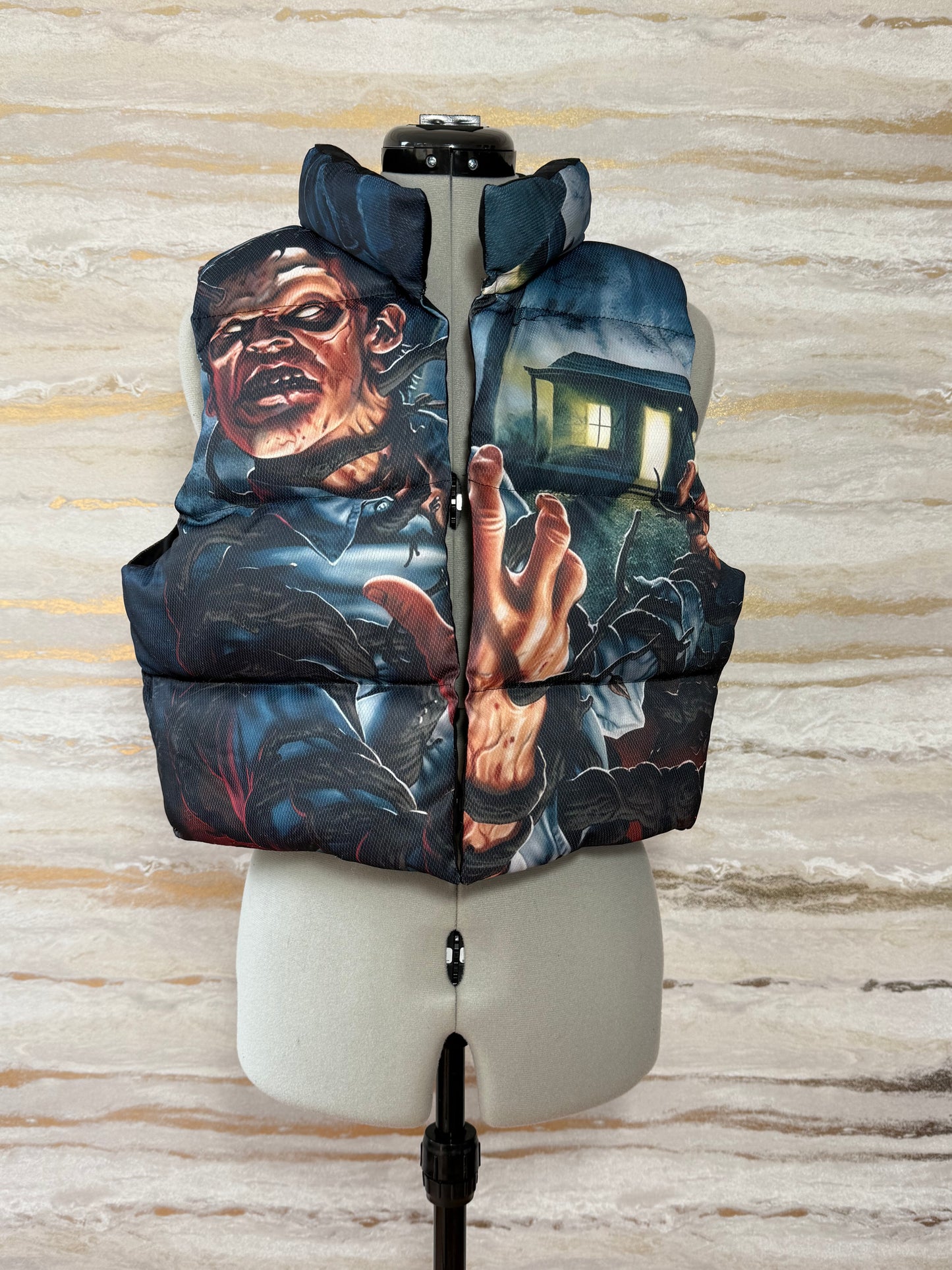 Reworked Evil Dead Puffer Vest