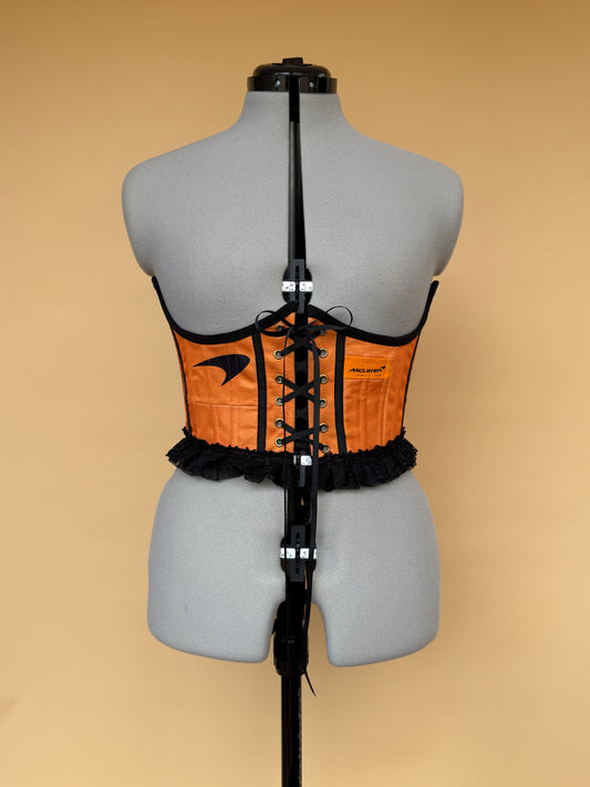 Sample McLaren frilly corseted belt - S