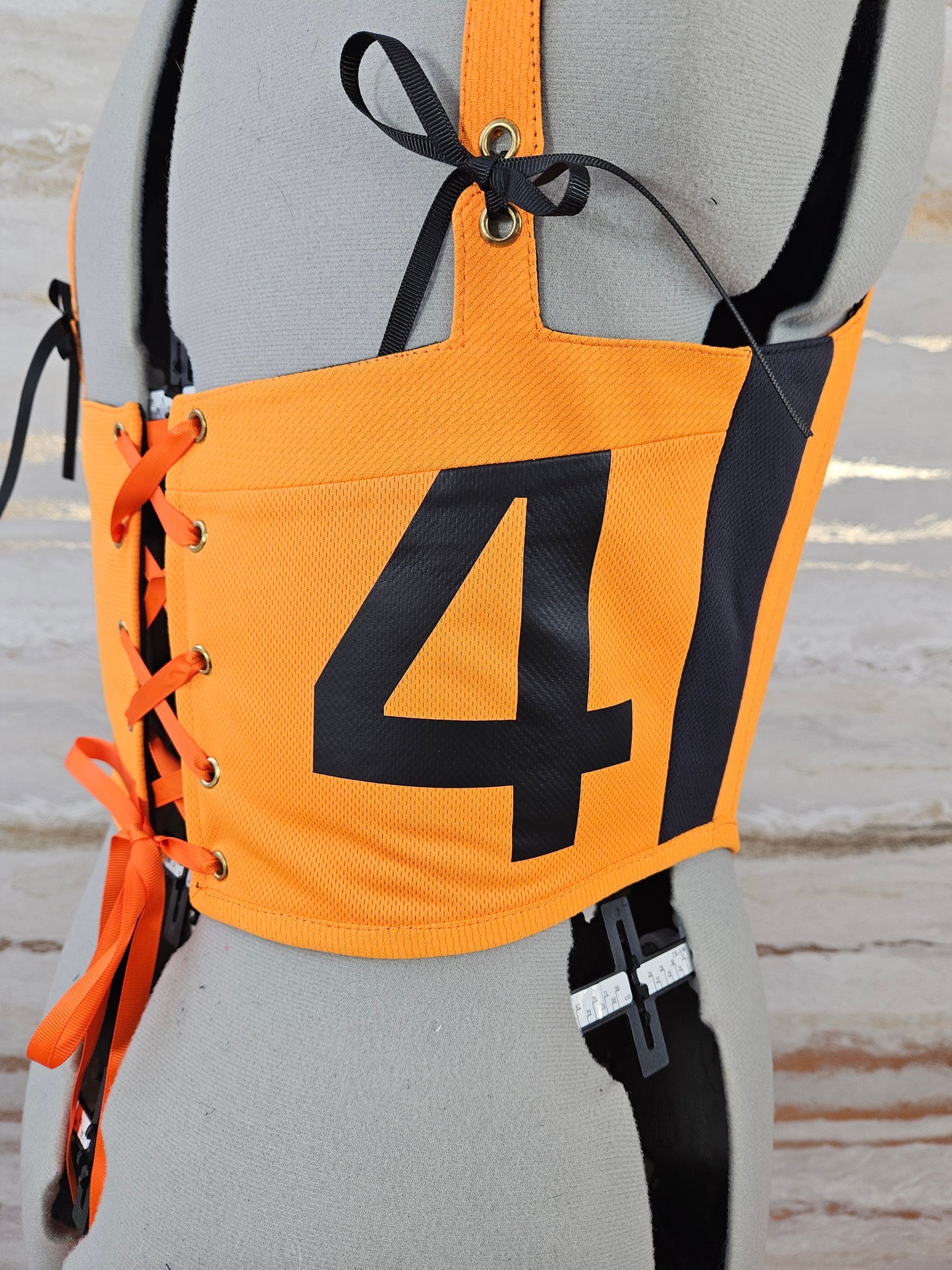 Reworked McLaren Lando Norris cropped back lacing corset - M