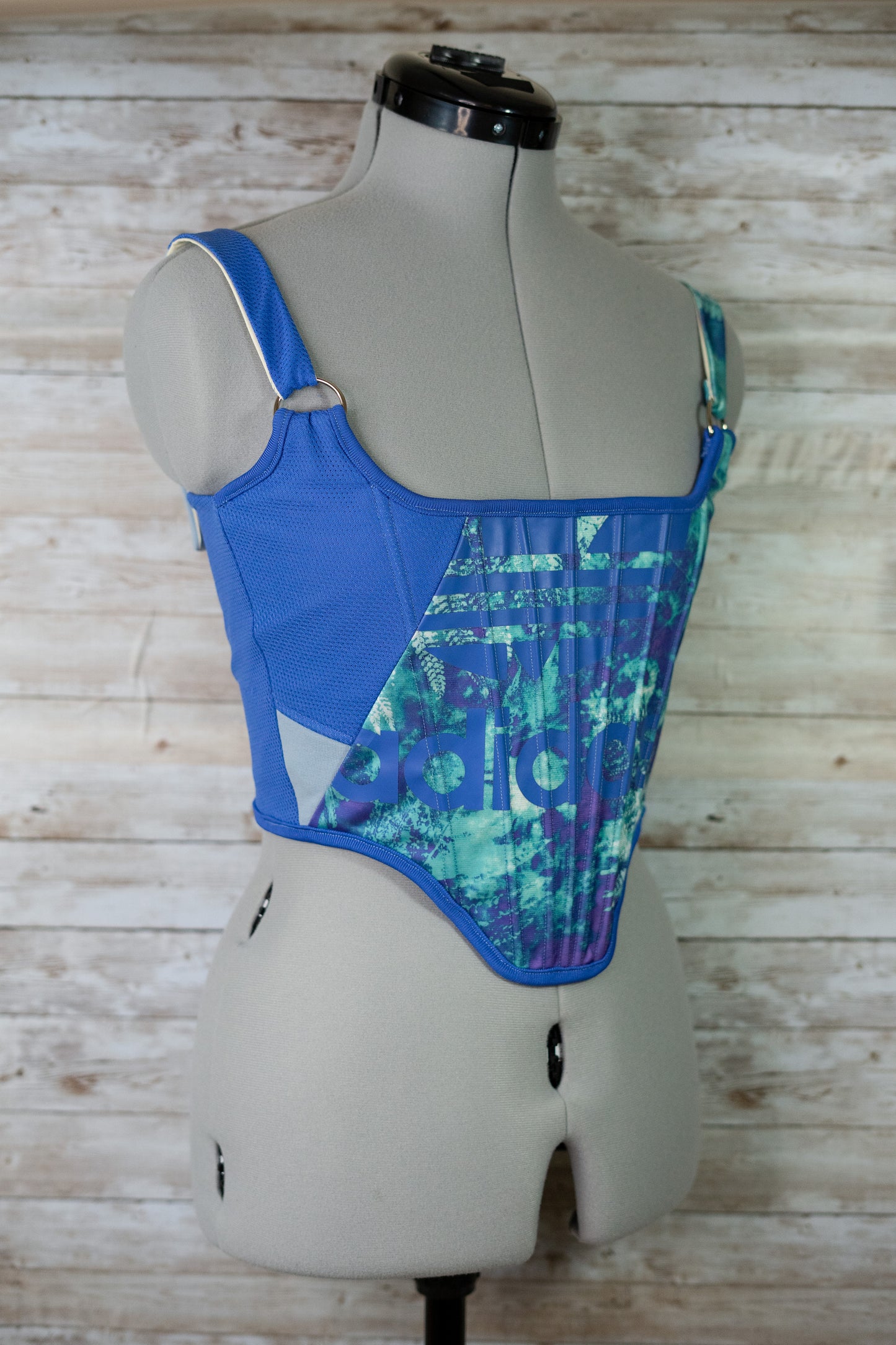Biggy Reworked cropped back lacing corset - XS – Skadi Reworked